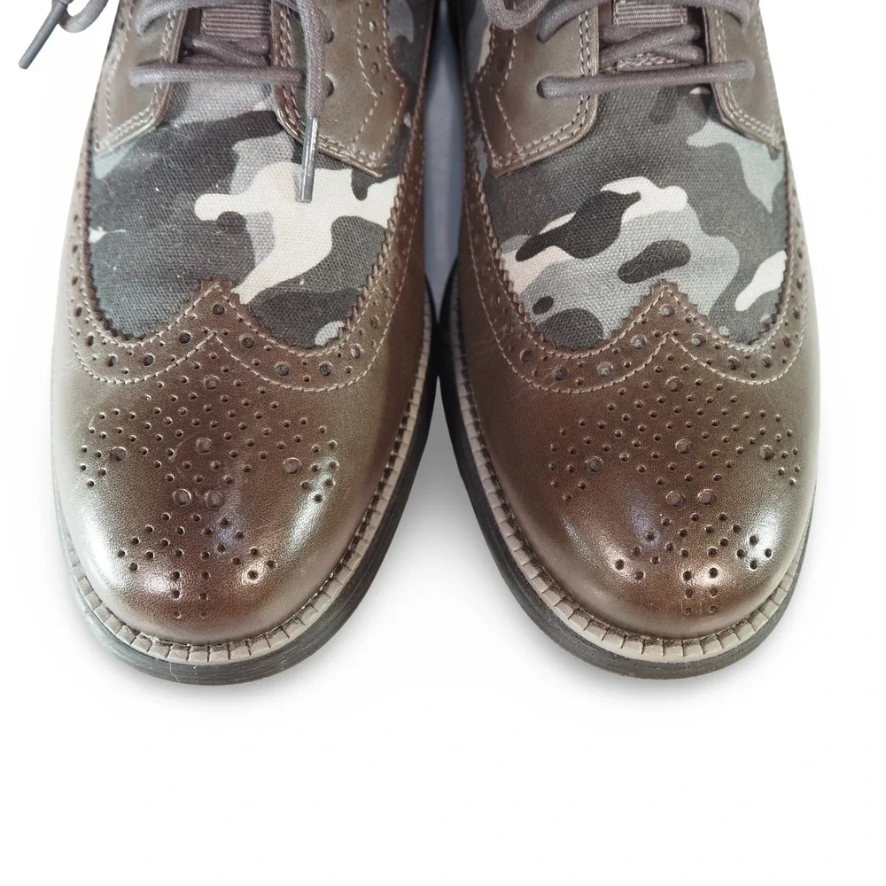Cole Haan OriginalGrand Longwing‎ Oxford Men 10M Brown Camo Leather C36523